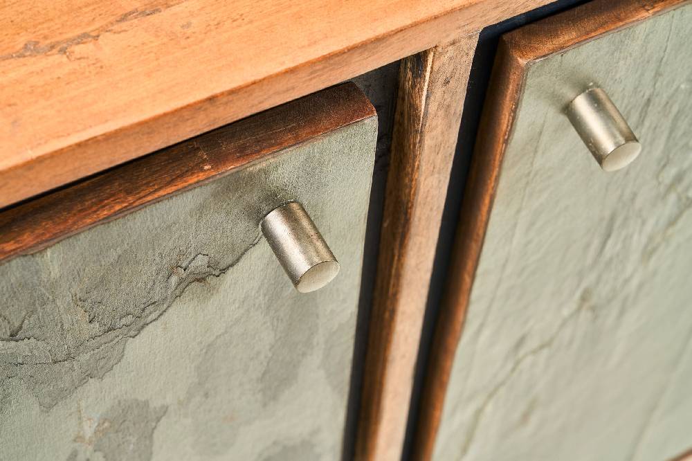 Novità Home Ardesia - credenza 3 sportelli 3 ripiani Esporta salva