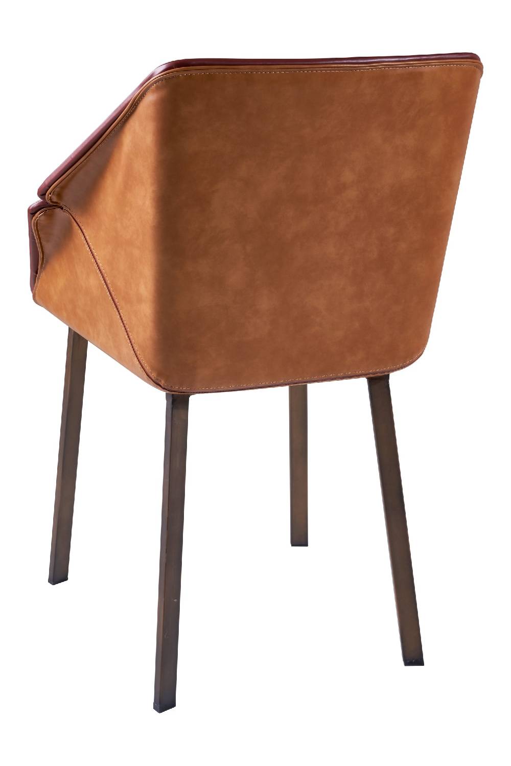 Novità Home Adonis sedia - imbottita interno marrone esterno beige Sconti questo mese
