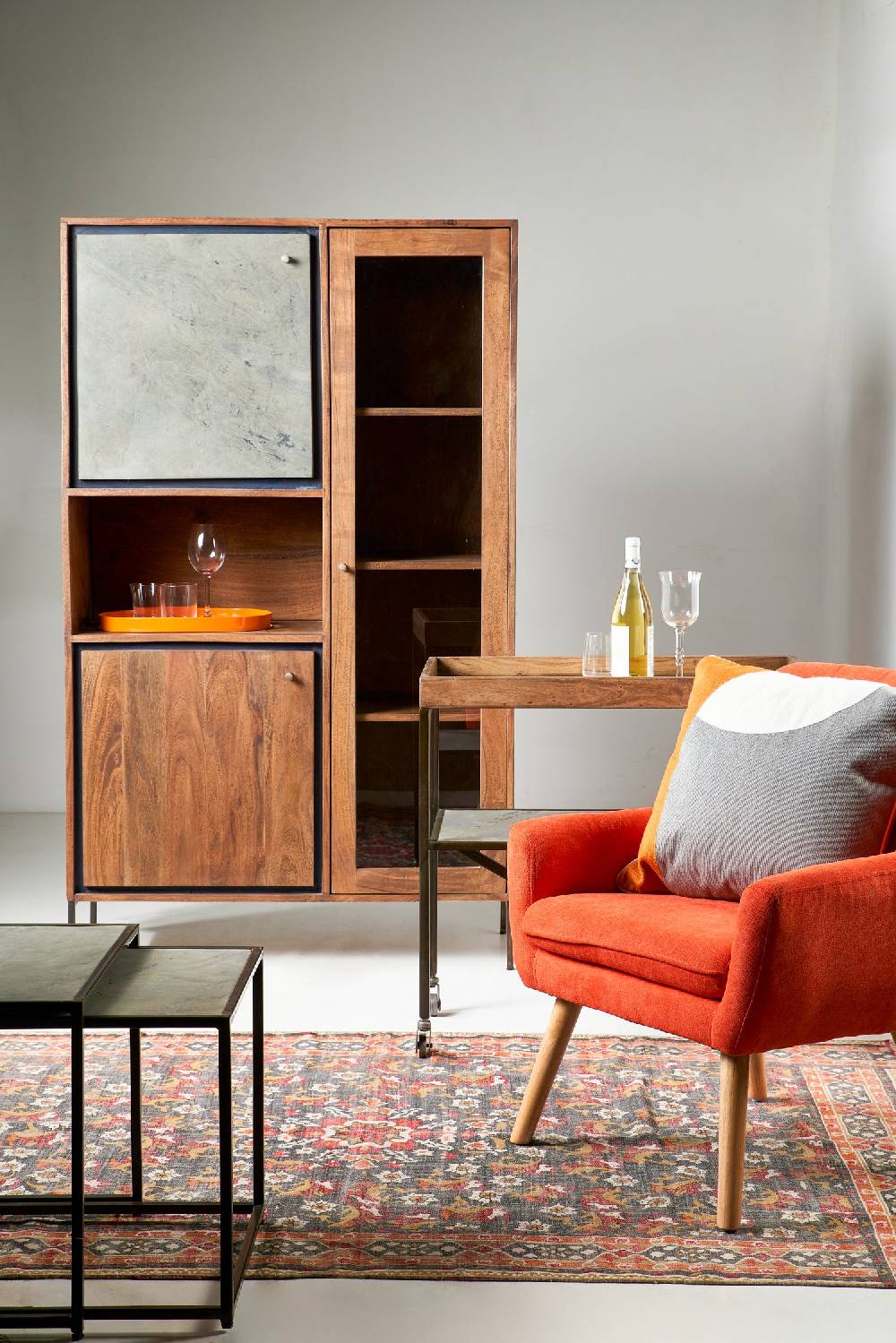Novità Home Ardesia - tavolo con porta giornali Shopping Online