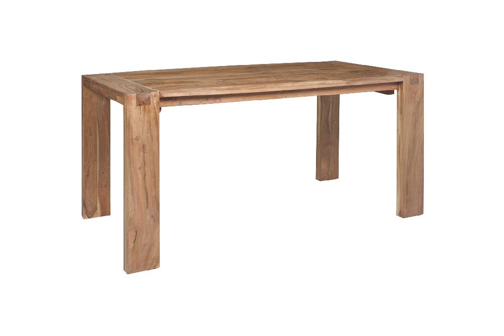 Novità Home Stone - Tavolo da Pranzo in Legno di Acacia con Prolunghe Estraibili Convenienza