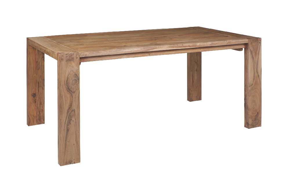 Novità Home Stone - Tavolo da Pranzo in Legno di Acacia con Prolunghe Estraibili Convenienza