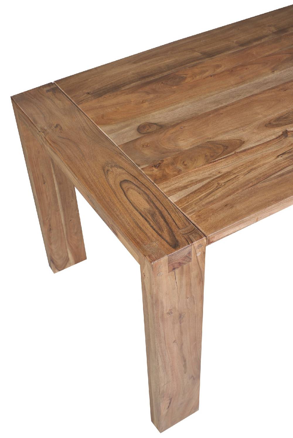 Novità Home Stone - Tavolo da Pranzo in Legno di Acacia con Prolunghe Estraibili Convenienza