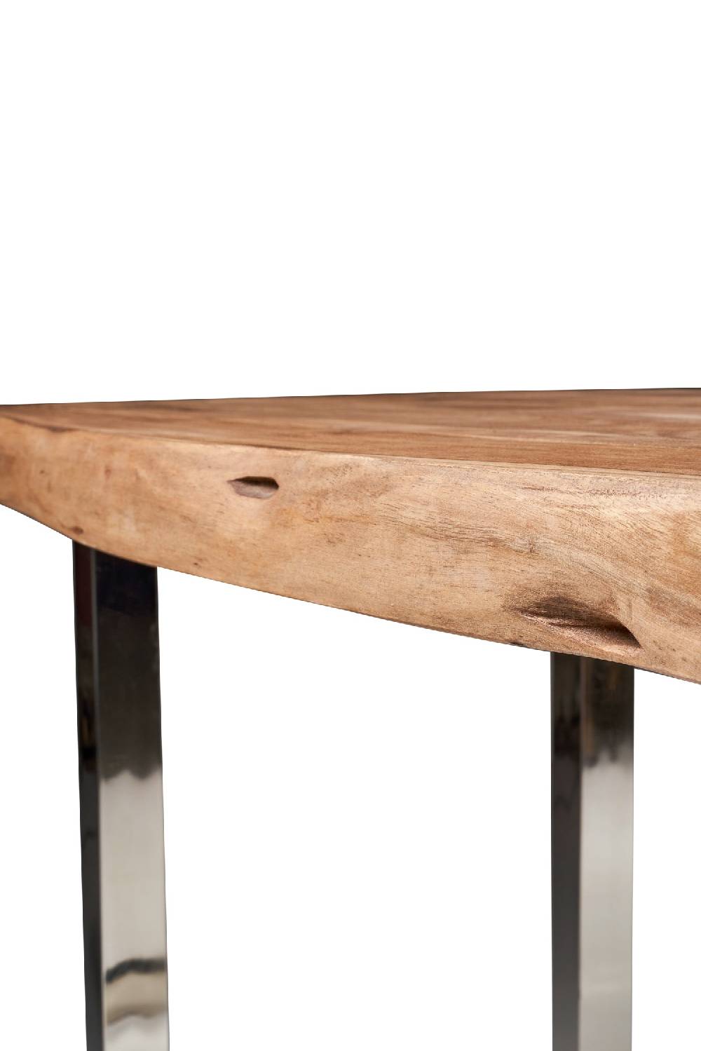 Novità Home Melburne - tavolo acacia con gambe color acciaio Economico