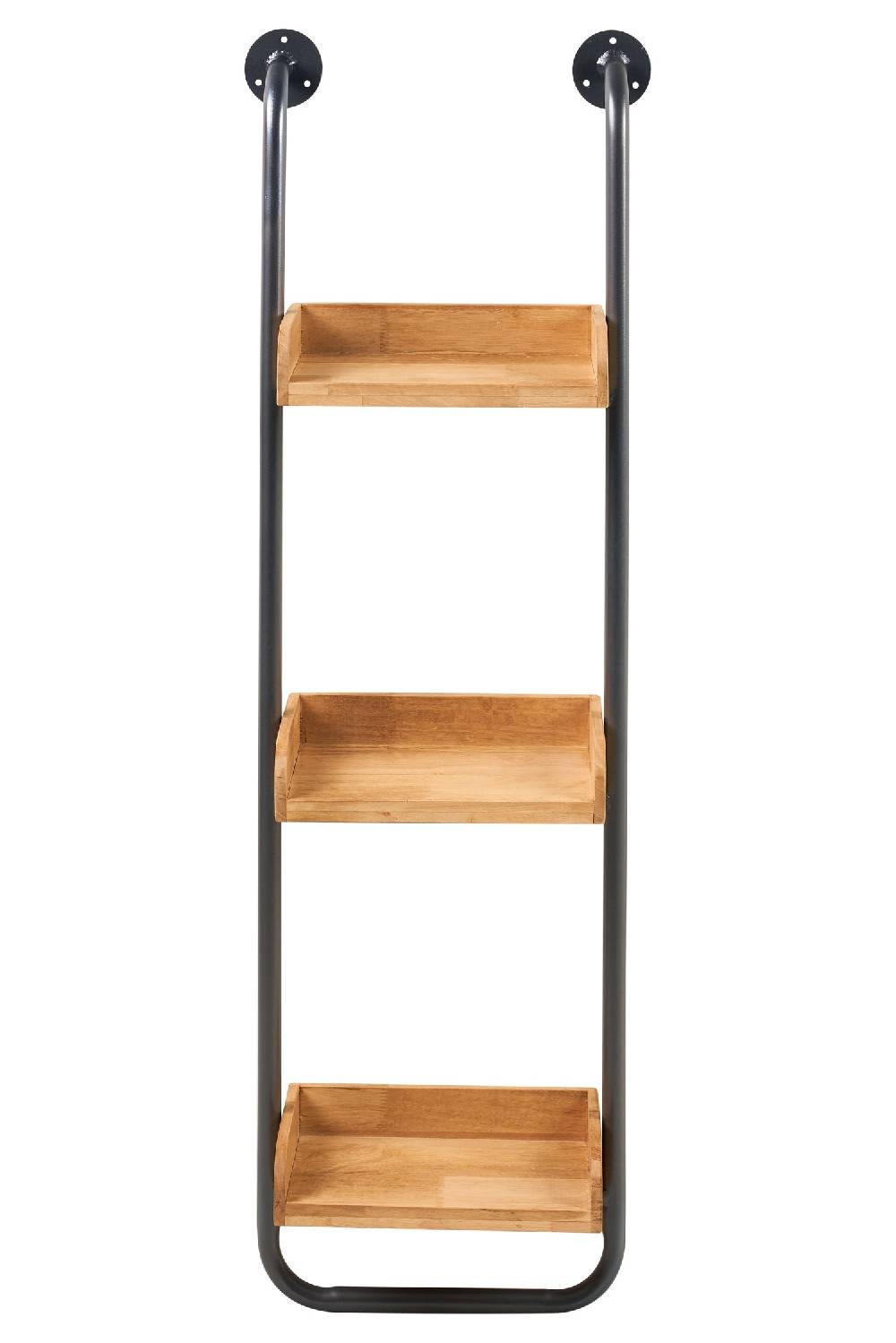 Novità Home Utility - 3 Mensole In Legno Con Supporto In Ferro Lightning offer