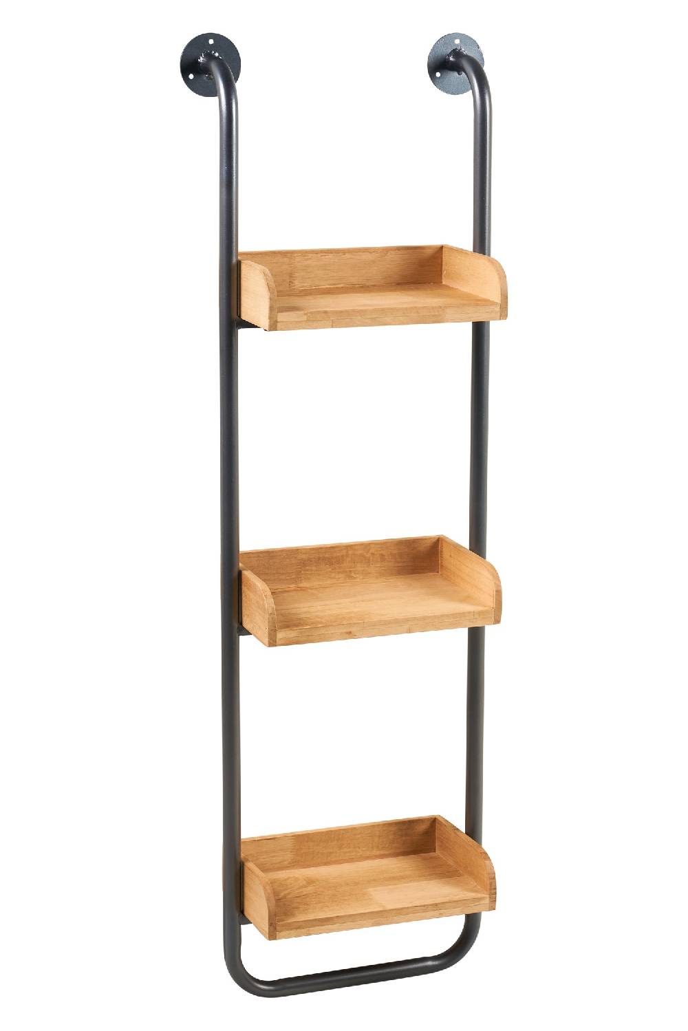Novità Home Utility - 3 Mensole In Legno Con Supporto In Ferro Lightning offer