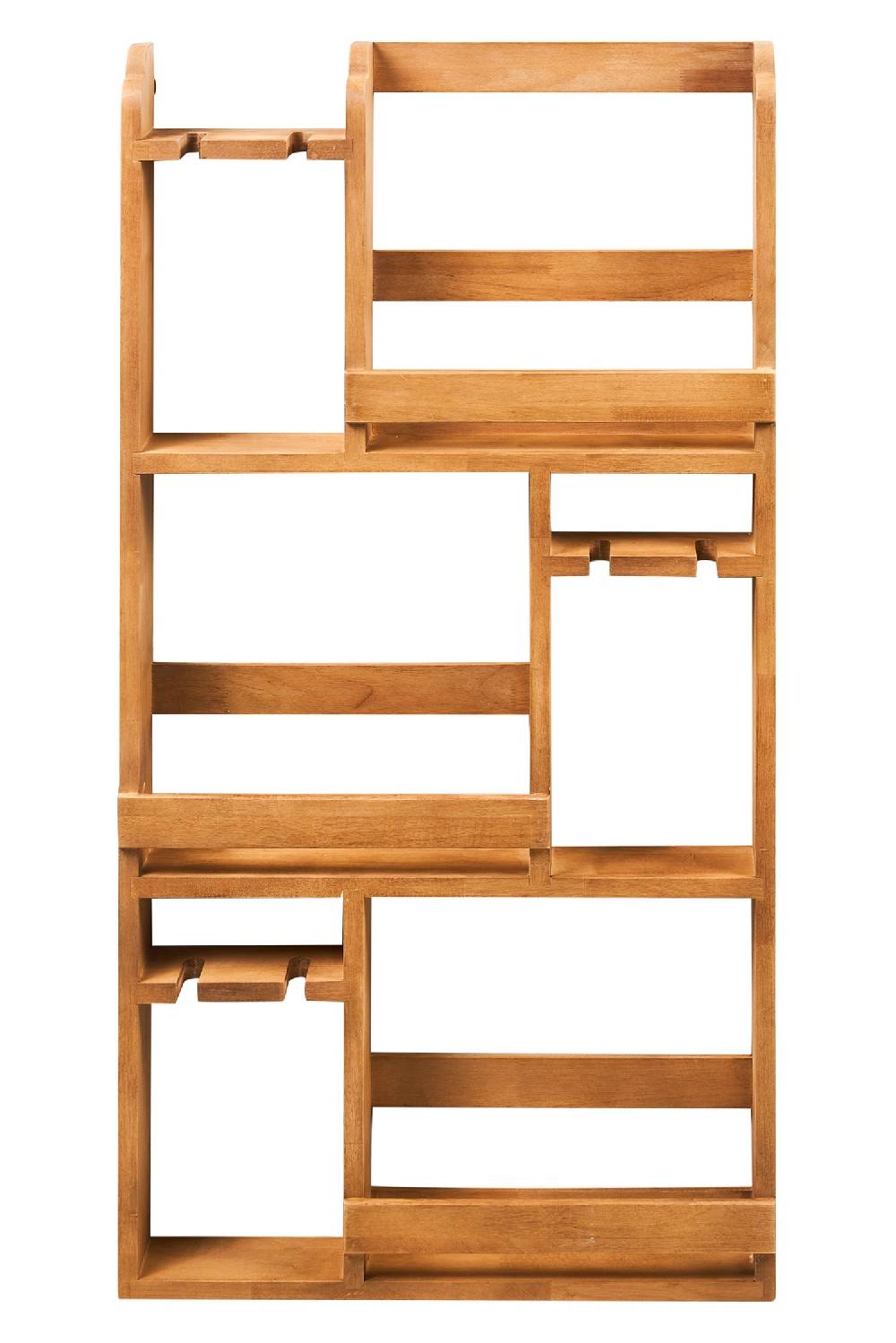 Novità Home Wine - Scaffalino in Legno Portabottiglie e Bicchieri Grandi sconti