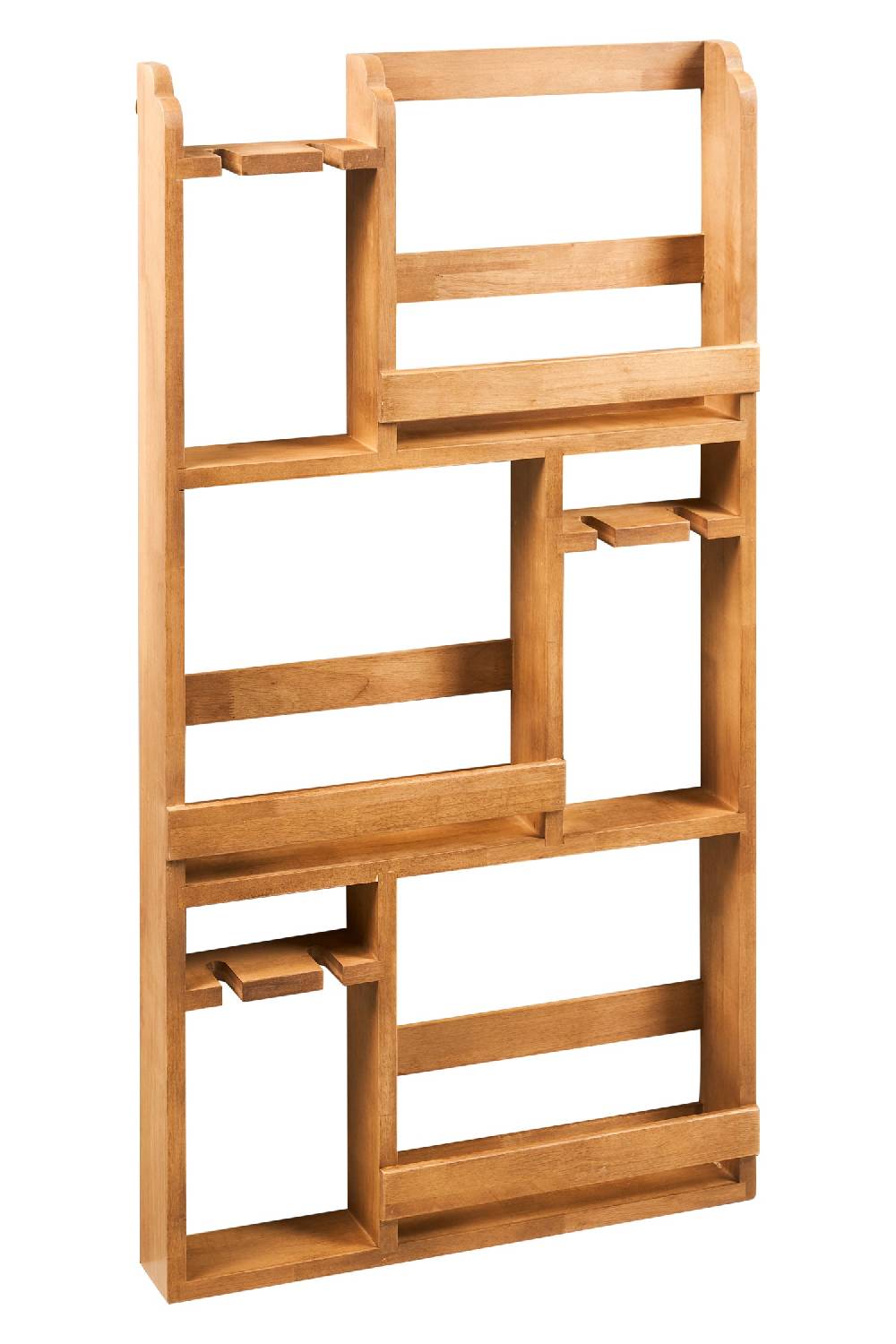 Novità Home Wine - Scaffalino in Legno Portabottiglie e Bicchieri Grandi sconti
