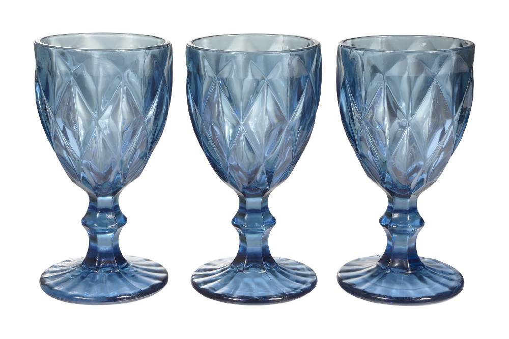 Novità Home Louis - Calice Vino In Vetro Blue Liquidazione