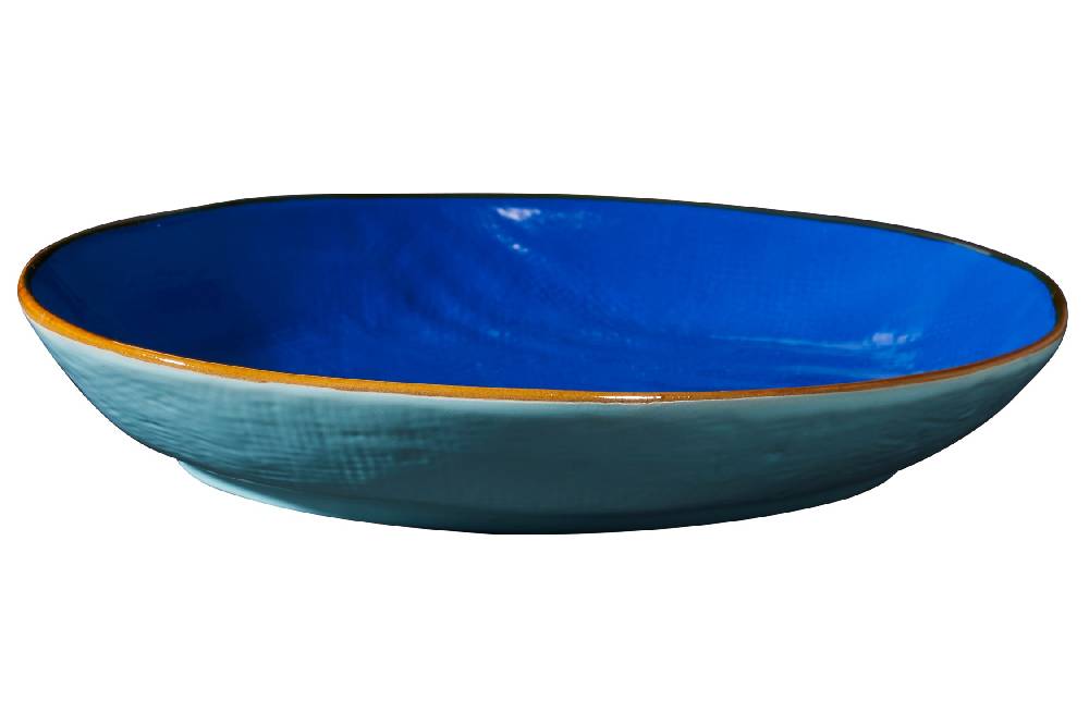 Novità Home Mediterraneo - Vassoio Ovale Bordo Alto - Colori Assortiti Offerte speciali