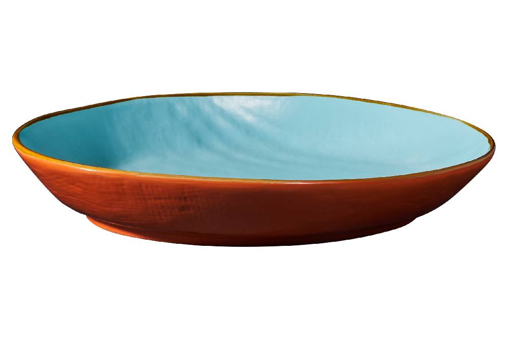 Novità Home Mediterraneo - Vassoio Ovale Bordo Alto - Colori Assortiti Offerte speciali