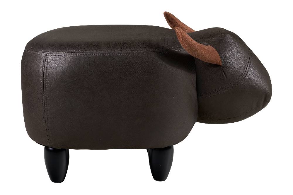Novità Home Puof toro imbottito in finta pelle - toro marrone Only for today