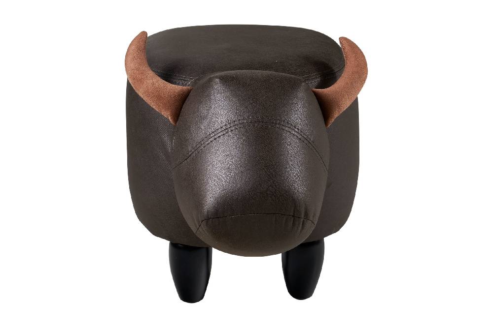 Novità Home Puof toro imbottito in finta pelle - toro marrone Only for today