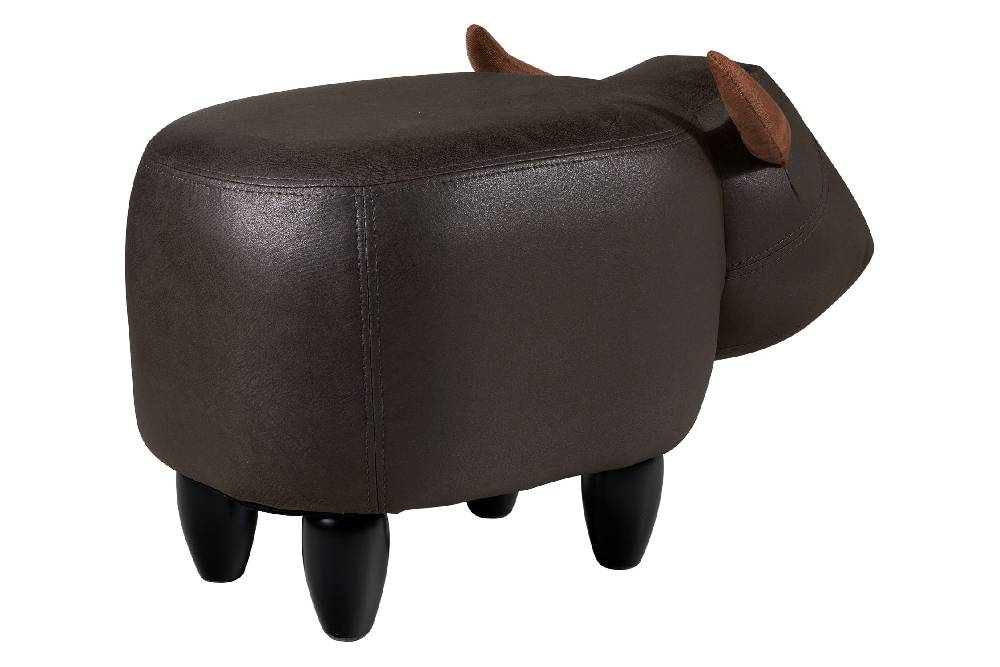 Novità Home Puof toro imbottito in finta pelle - toro marrone Only for today