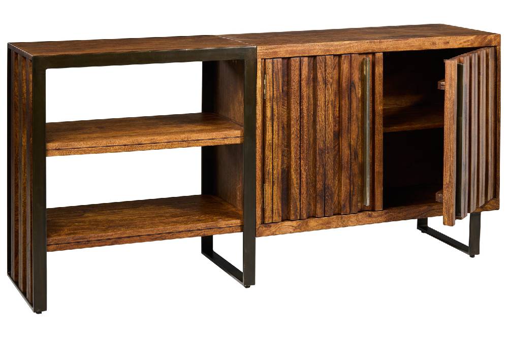 Novità Home Boston - Credenza 2 Sportelli Con Ripiani Sconti questo mese