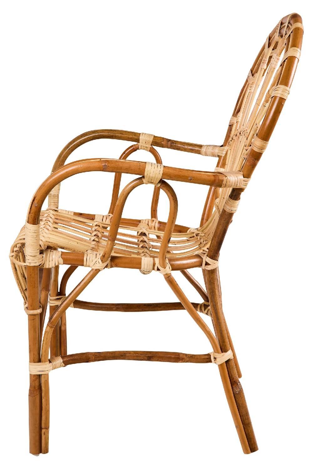 Novità Home Zaira - Poltroncina Rattan Con Braccioli Italia