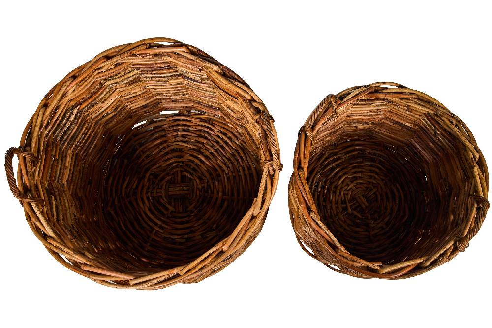 Novità Home Rush Weaves - Cestoni In Asalam Rattan Set 1/2 Soddisfazione Garantita
