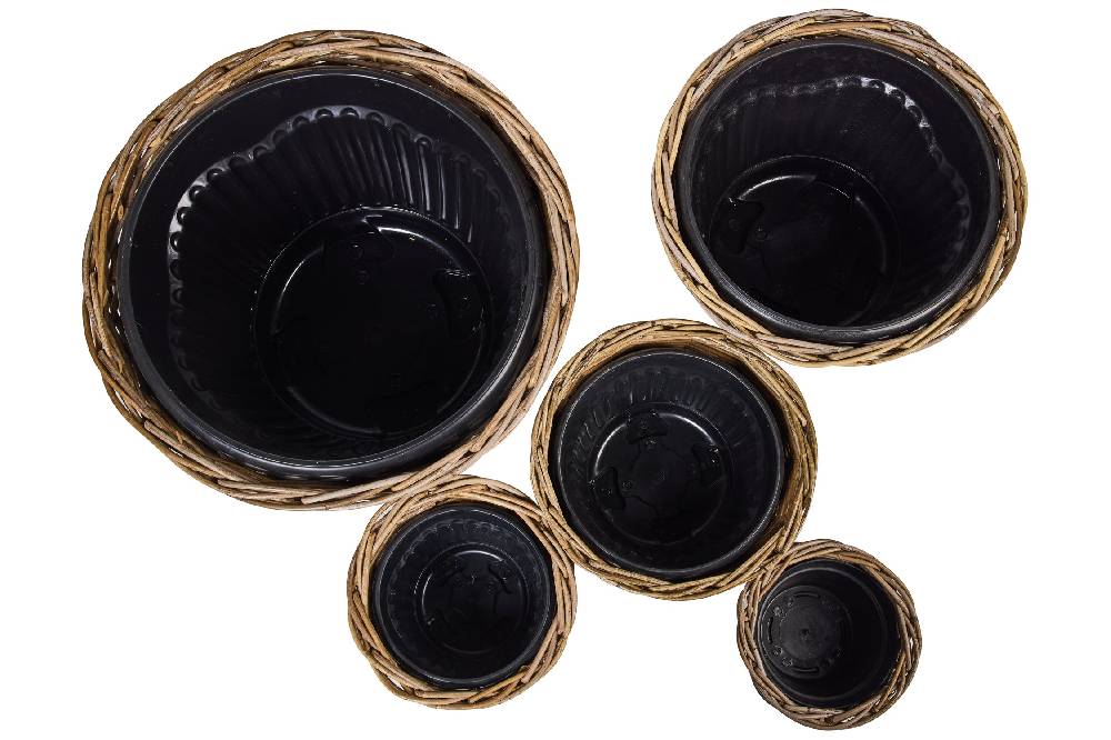 Novità Home Rush Weaves - Ceste Porta Piante Con Vasi In Plastica Set 1/5 Acquista Ora