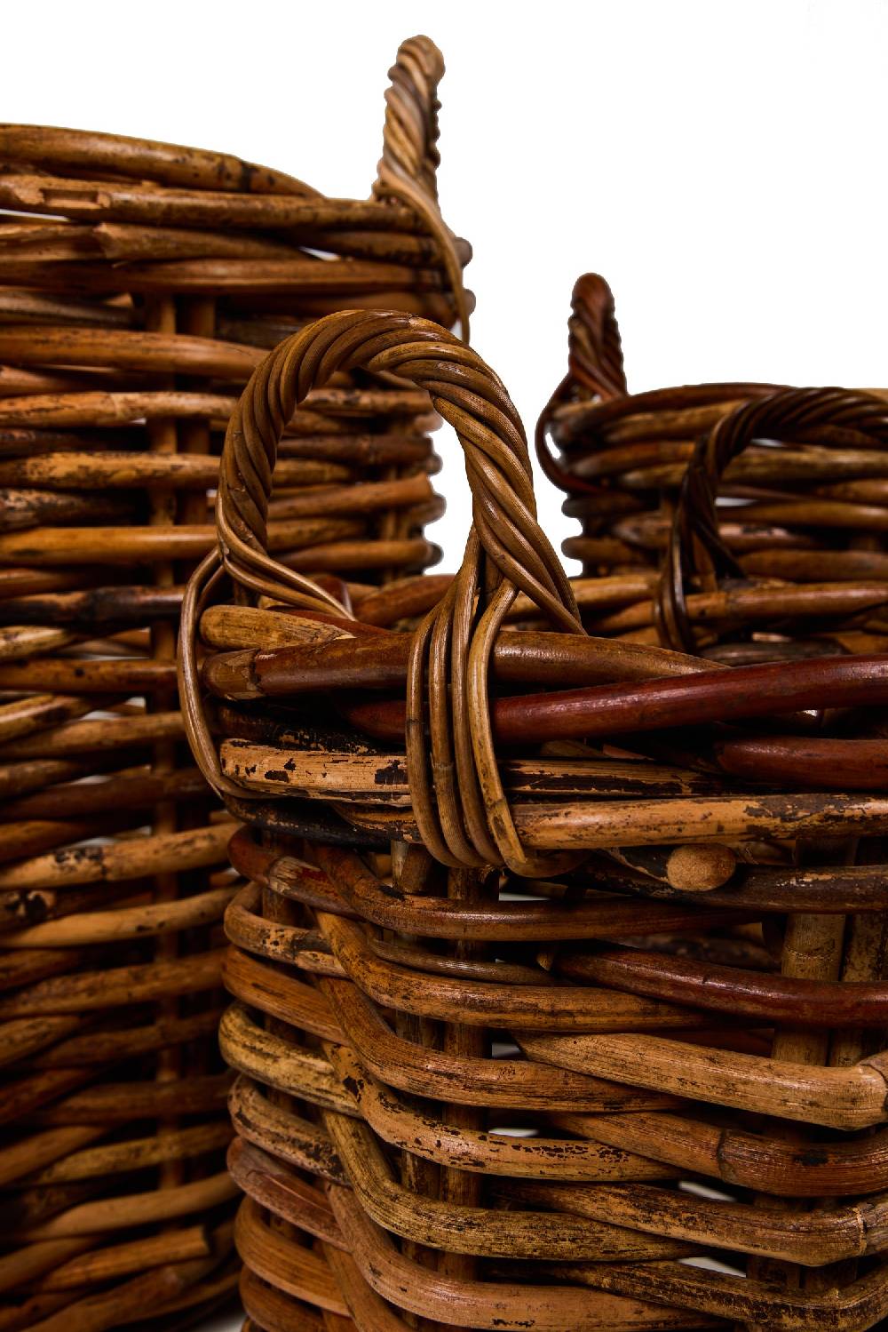 Novità Home Rush Weaves - Ceste Con Manici Asalam Rattan Set 1/3 Promozione Limitata