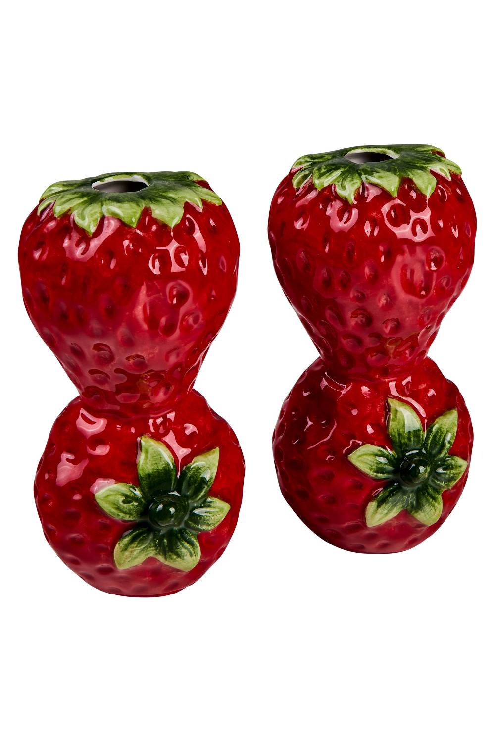 Novità Home Melfi - Vasetti Fragole In Ceramica Set 1/2 Sconto