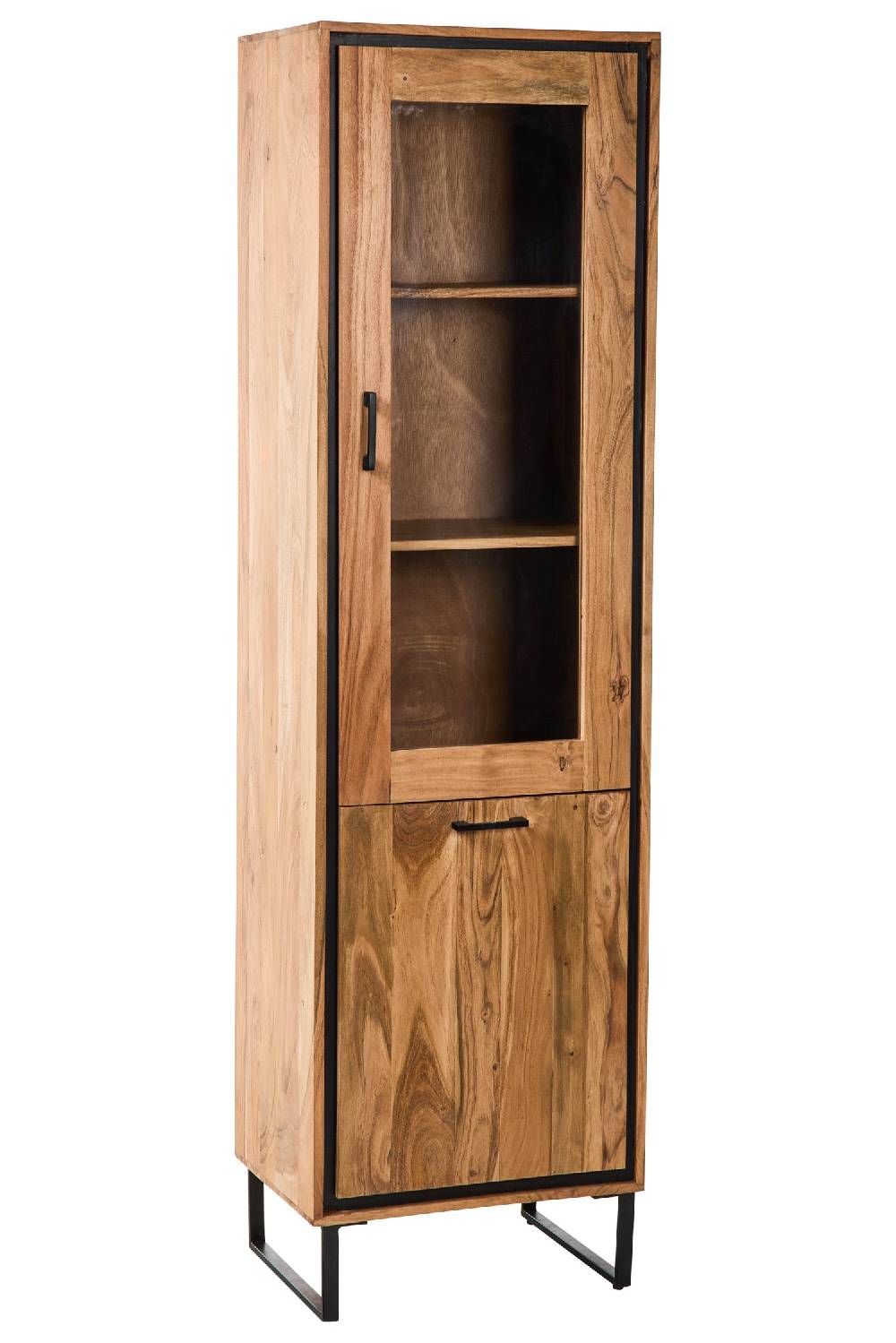 Novità Home Farley - Vetrinetta Alta 1 Sportello Vetro 1 Sportello Chiuso Economico