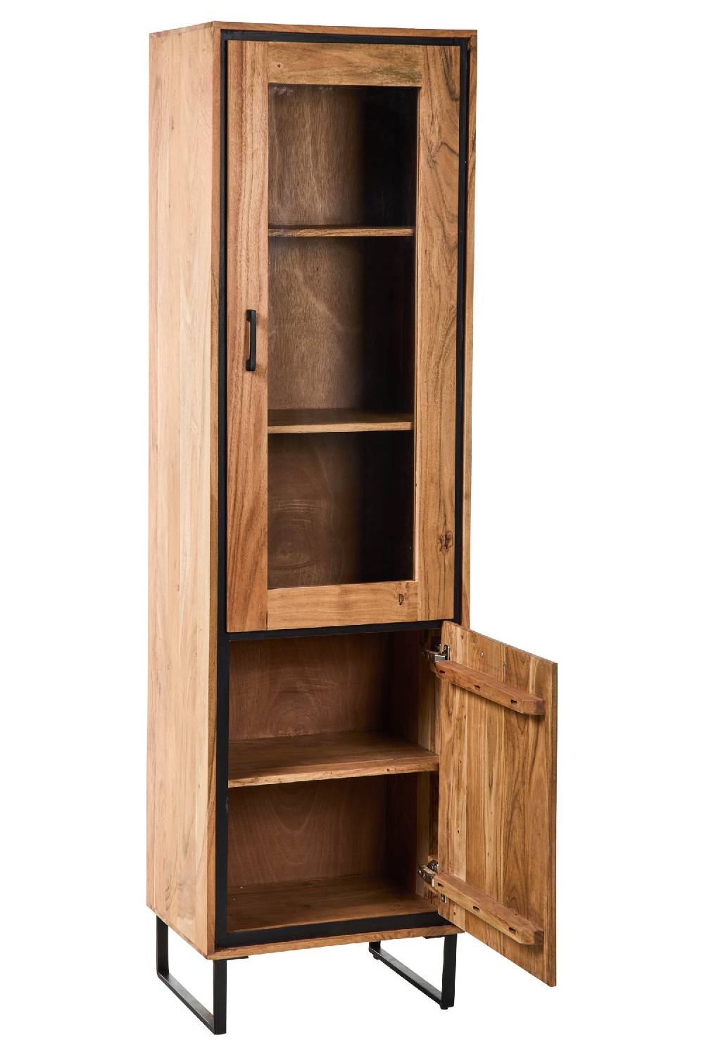 Novità Home Farley - Vetrinetta Alta 1 Sportello Vetro 1 Sportello Chiuso Economico