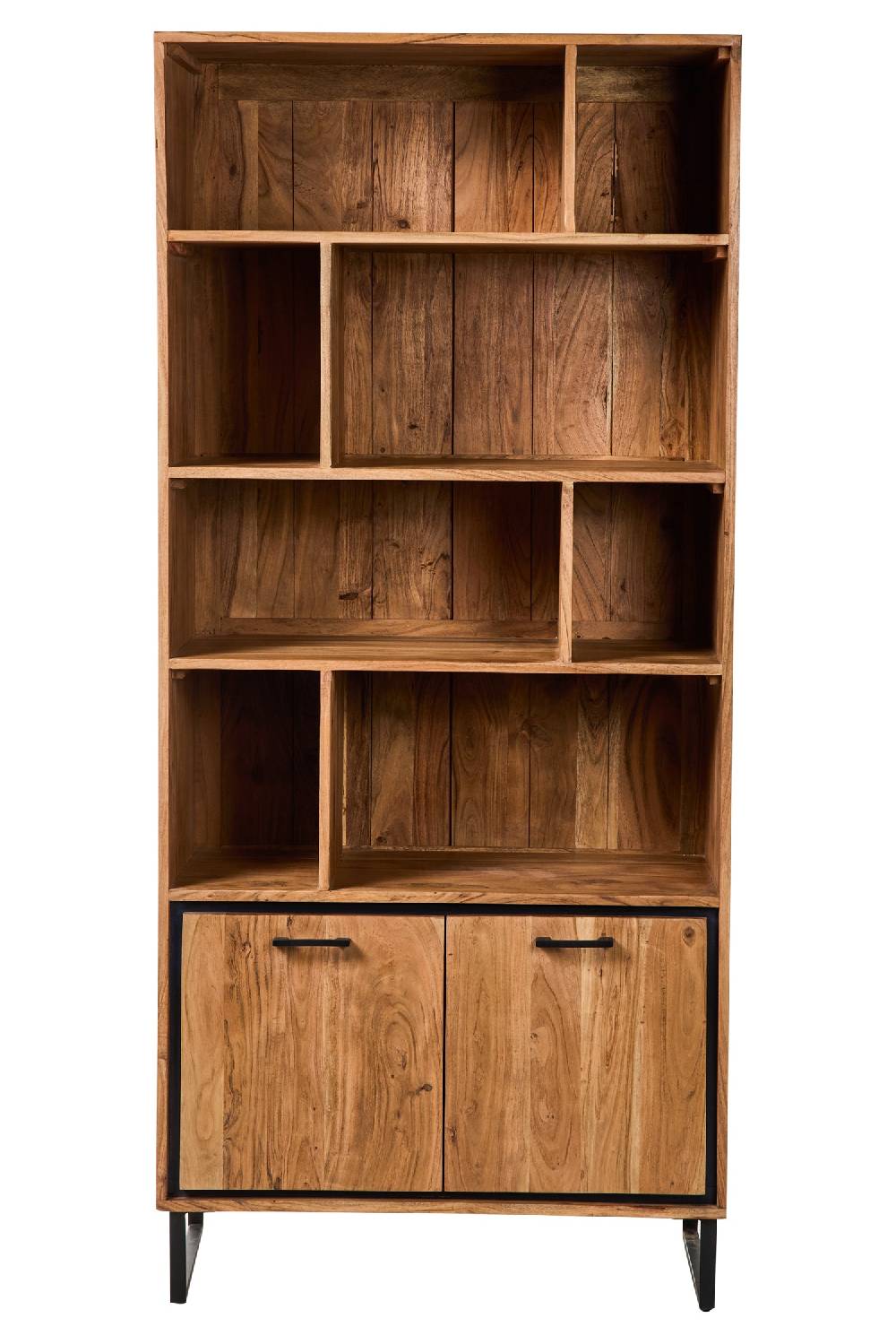 Novità Home Farley - Mobile Libreria 8 Scomparti 2 Sportelli Online