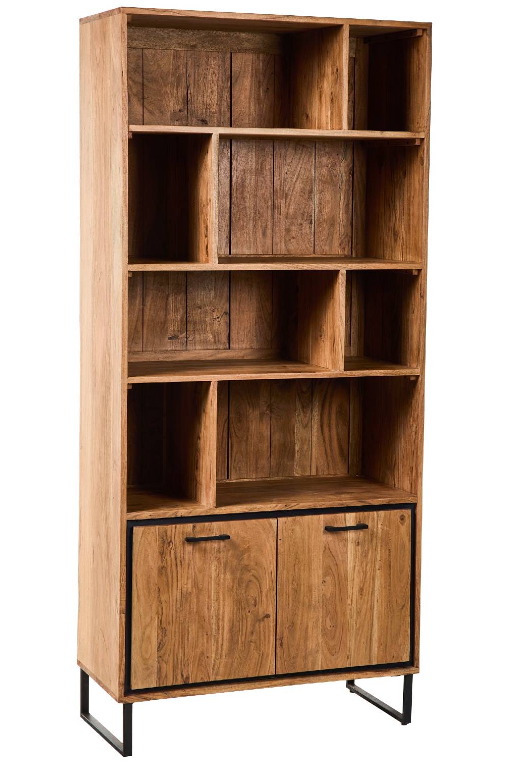 Novità Home Farley - Mobile Libreria 8 Scomparti 2 Sportelli Online