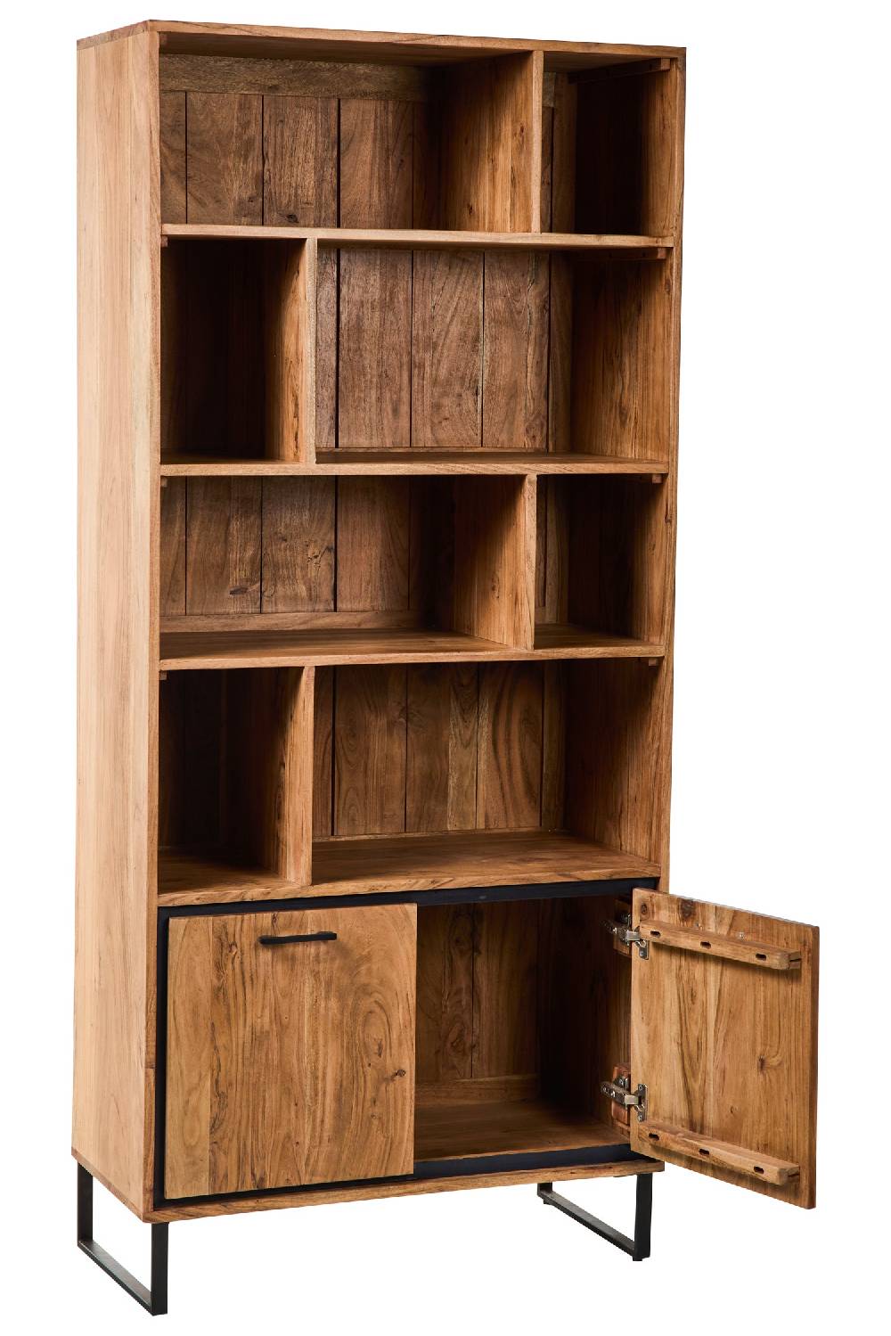 Novità Home Farley - Mobile Libreria 8 Scomparti 2 Sportelli Online
