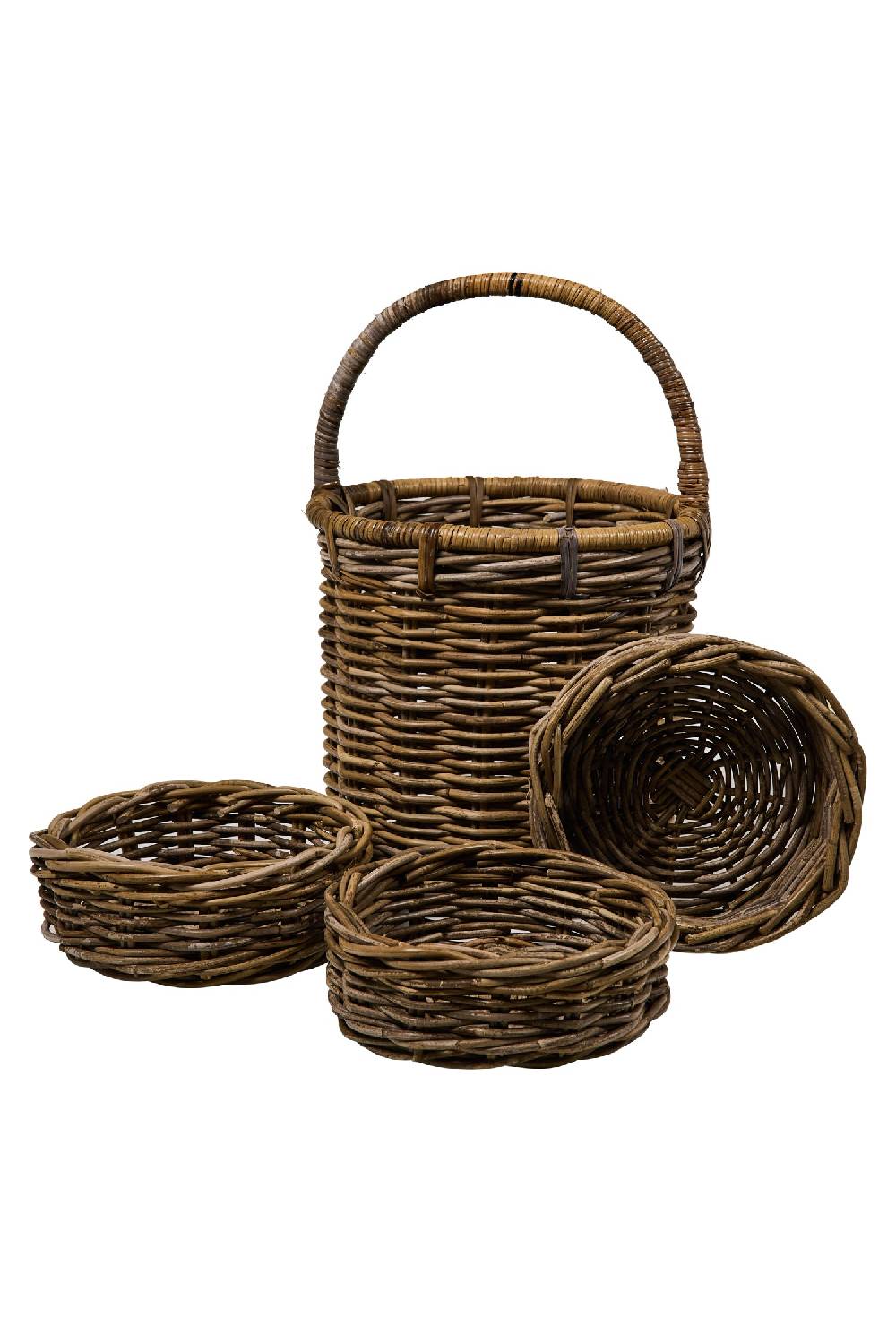 Novità Home Rush Weaves - Cesta Con Manico Con 3 Cestini Set 1/4 Offerte