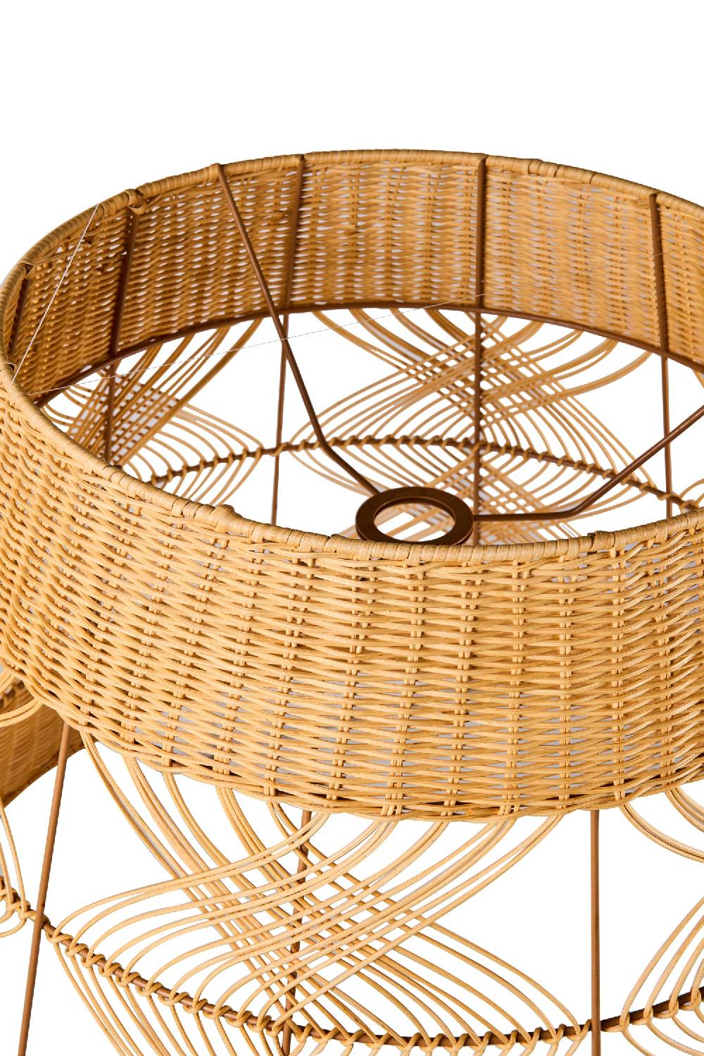 Novità Home Lumiere - Cappello Lampadario Cilindro Big Midollino Naturale I Più Venduti