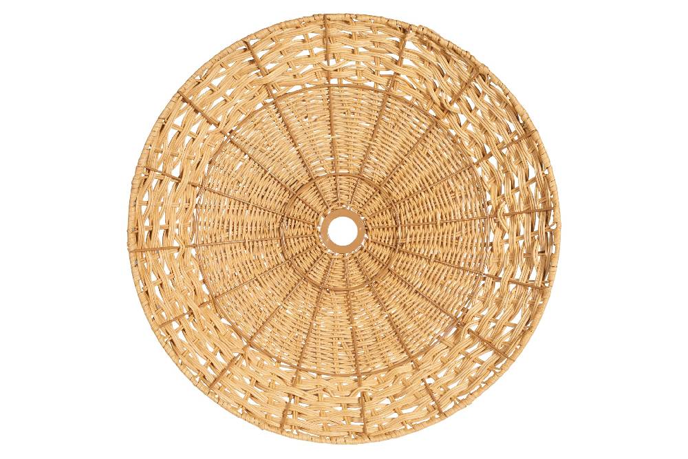 Novità Home Lumiere - Cappello Lampad.Piatto Midollino Naturale Offerta speciale