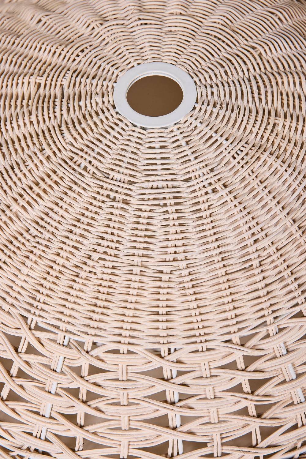 Novità Home Lumiere - Cappello Lampad.Piatto Midollino Bianco Comprare a buon mercato