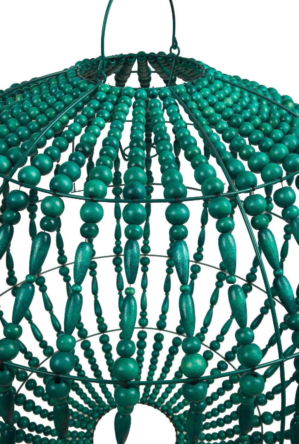 Novità Home Bubbles - Paralume Planetario Palline E Ovali In Legno Verde S Vendita calda