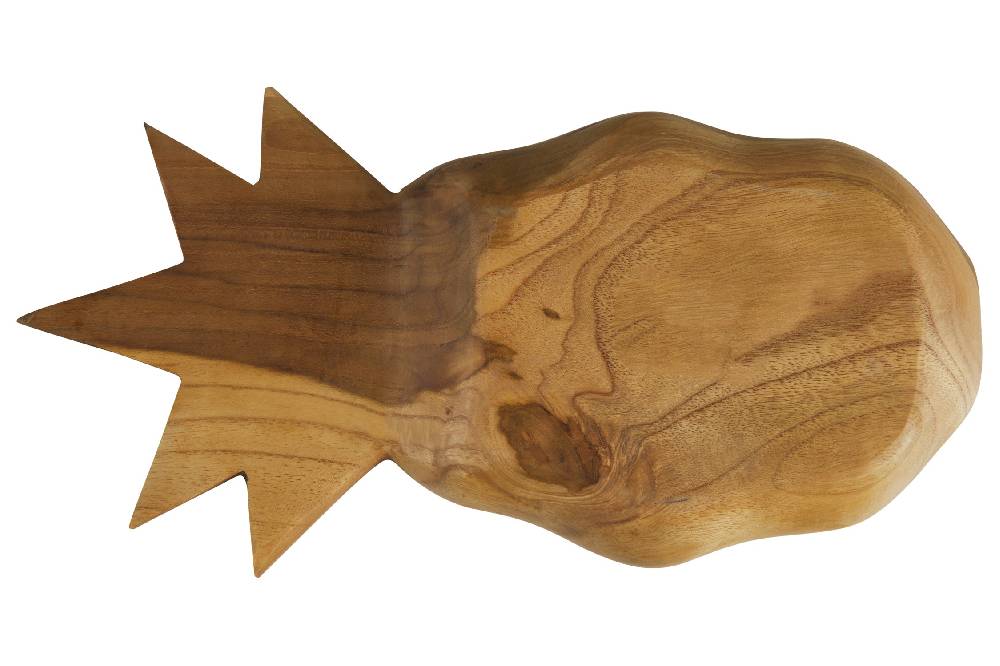Novità Home Bartender - Ciotola Legno Sagoma Frutto Ananas Con Abalone Rilascio limitato