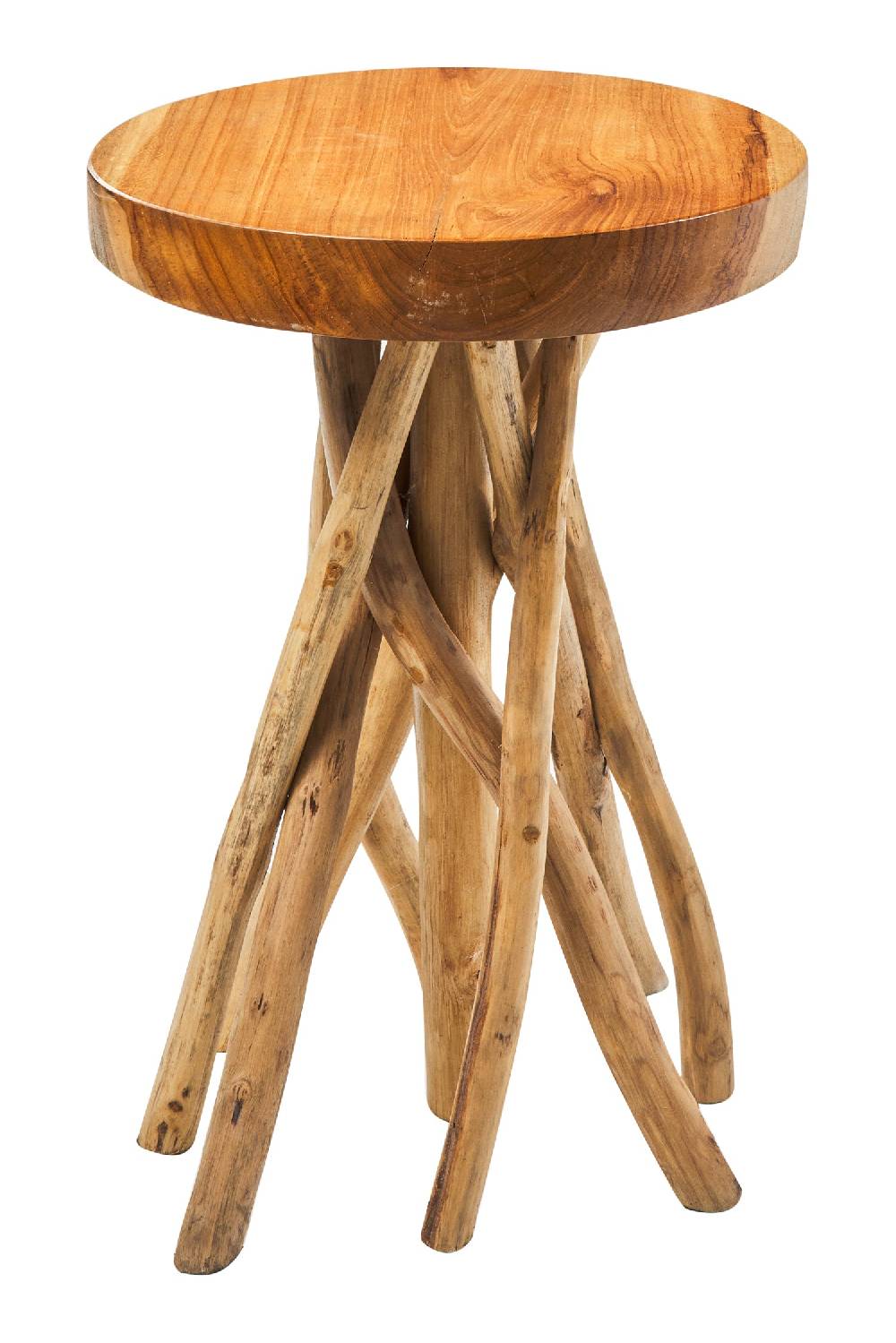 Novità Home Craftsman - Tavolino Tondo Con Gambe Teak Italy