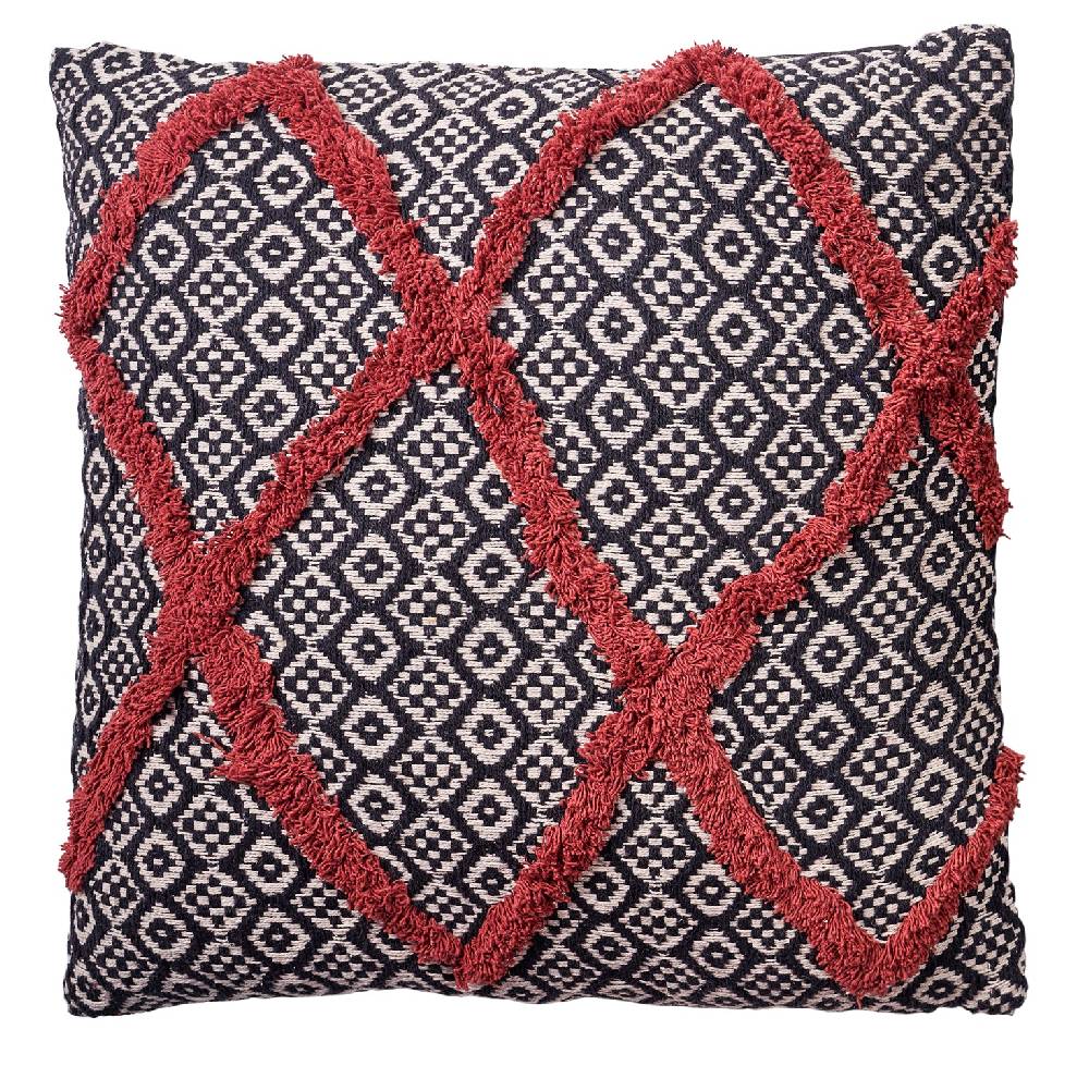 Novità Home Cuscino con ricami tessuto rosso Sconto di tempo limitato