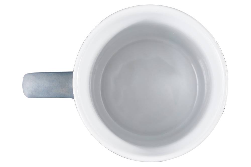 Novità Home Imperfect - lauro tazza grande grigio e bianco Liquidazione