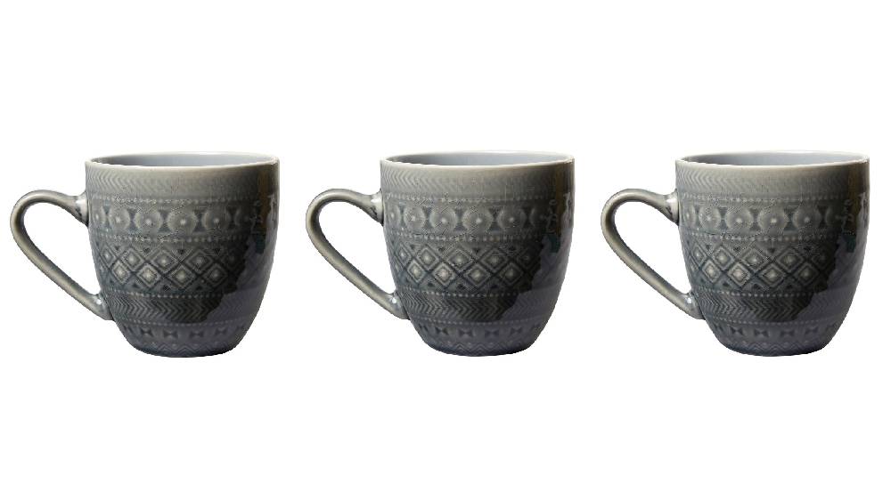 Novità Home Imperfect - egipt tazza grigia con rilievi Comprane uno, ottenene uno gratis