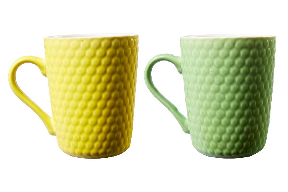 Novità Home Imperfect - bubbles tazza verde con rilievo pallino Offerte speciali