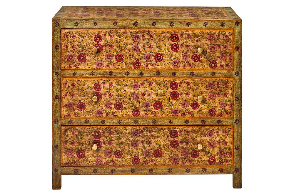 Novità Home Frida - Comò in Legno di Mango 3 Cassetti