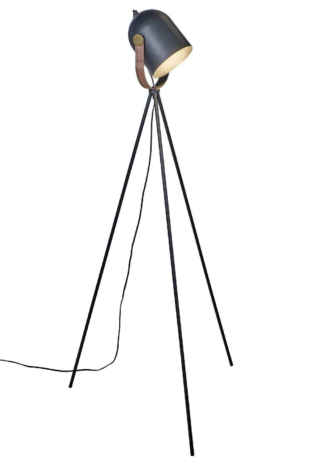 Novità Home Faro - lampada da terra su treppiede in metallo nero Enormi sconti