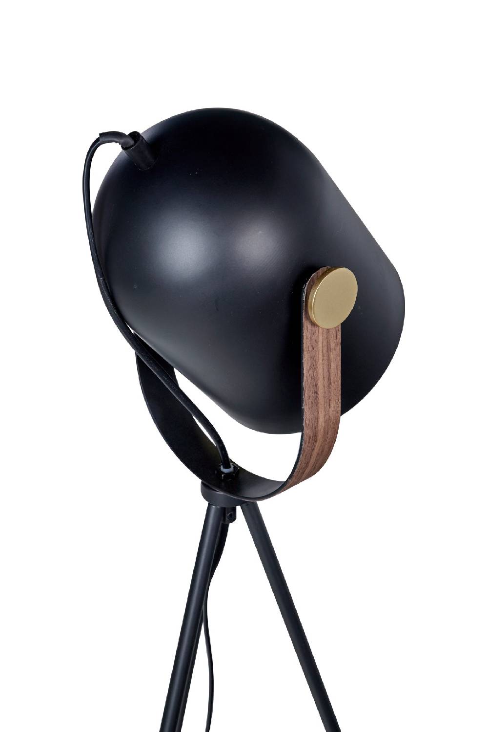 Novità Home Faro - lampada da terra su treppiede in metallo nero Enormi sconti