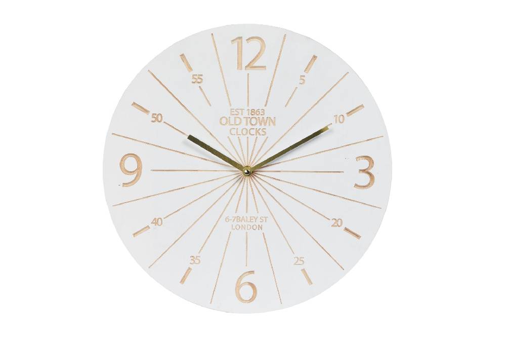 Novità Home Est 1853 - orologio da appendere bianco Promozione