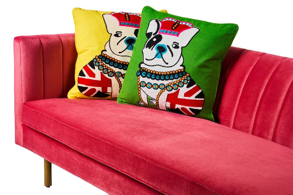Novità Home Embroidery - cuscino yellow pop art royal dog Qualità Garantita