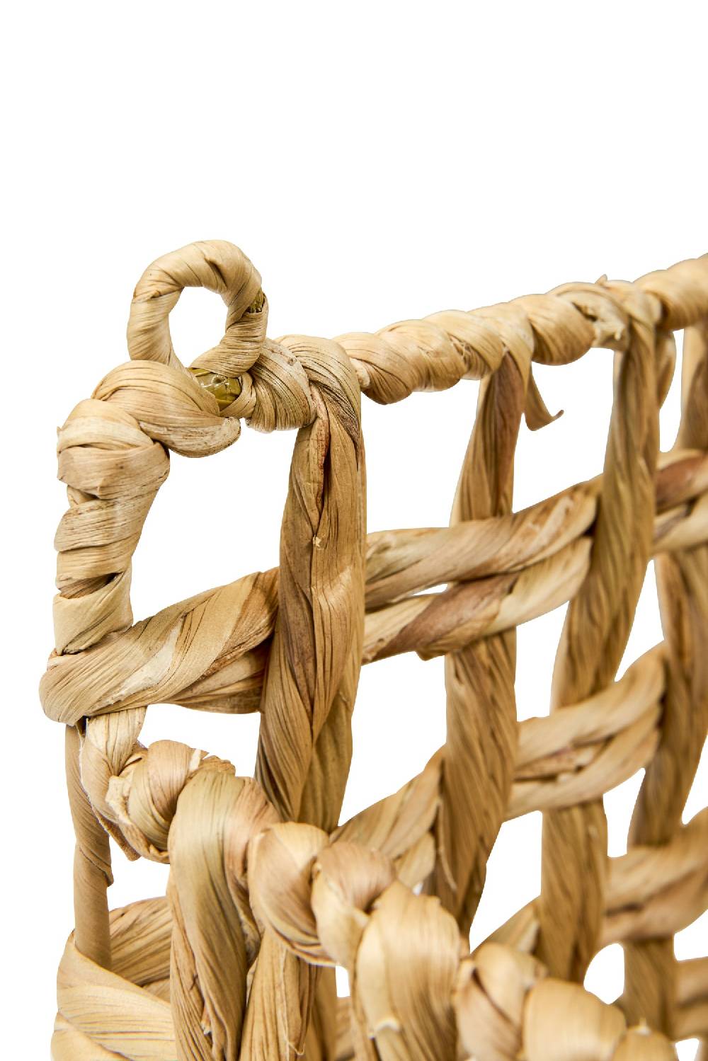 Novità Home Homemade - Cesta Rettangolare Da Appendere Trama Treccia Saldi