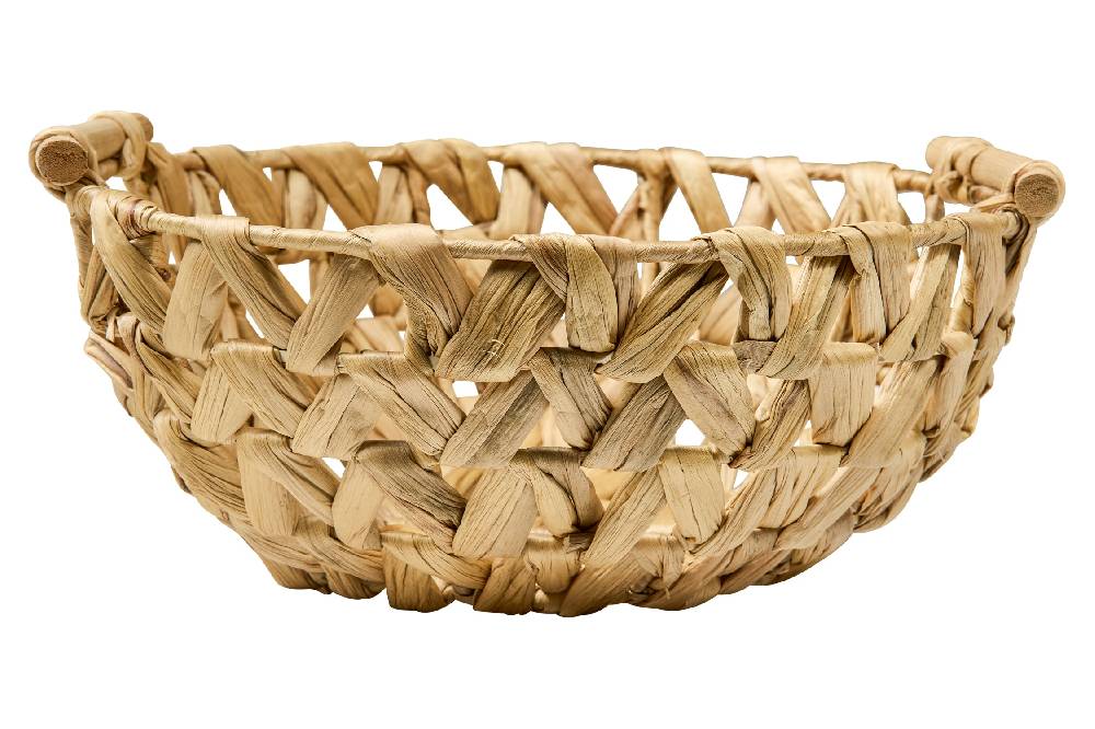 Novità Home Homemade - Cesta Porta Frutta Con Manici Trama Treccia Offerte