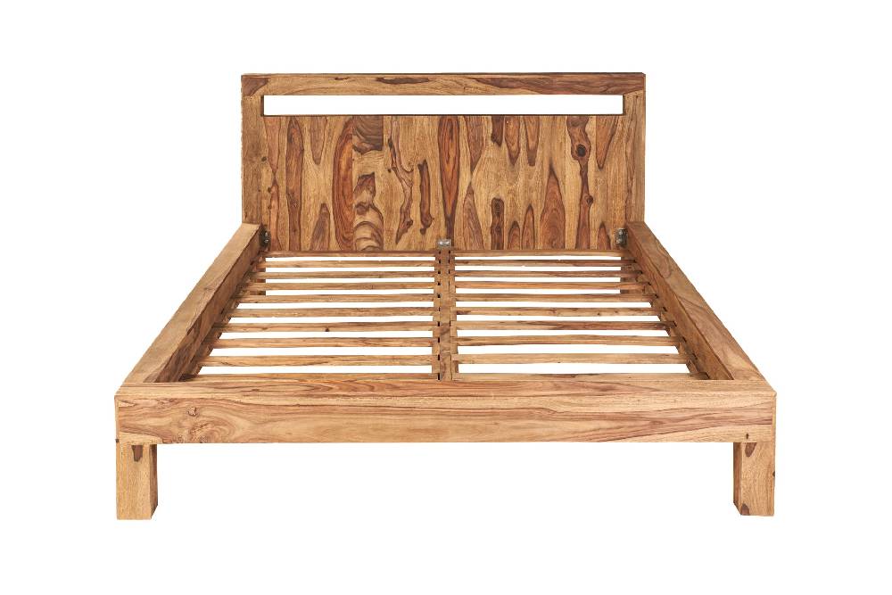 Novità Home Letto Matrimoniale In Acacia Grande vendita