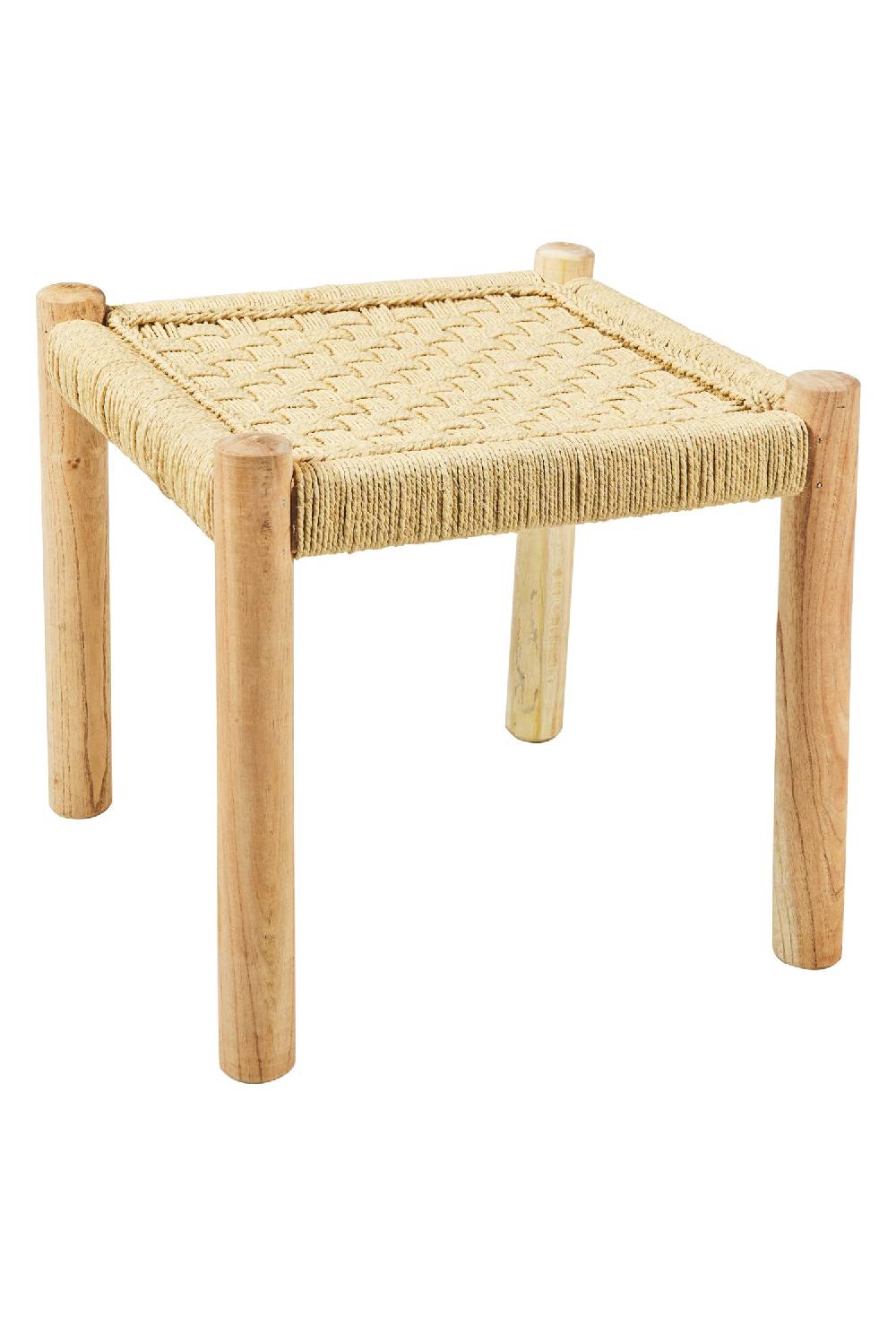 Novità Home Jambe - Sgabello Intreccio Corda Color Naturale Vendita calda