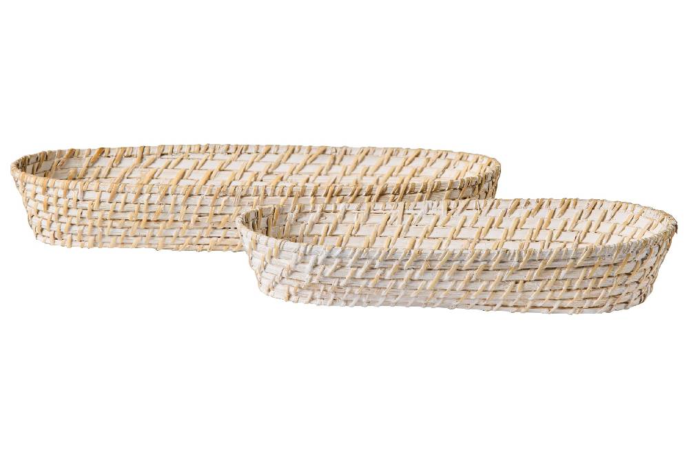 Novità Home Homemade - Cestino Portapane Ovale Set 1/2 Liquidazione