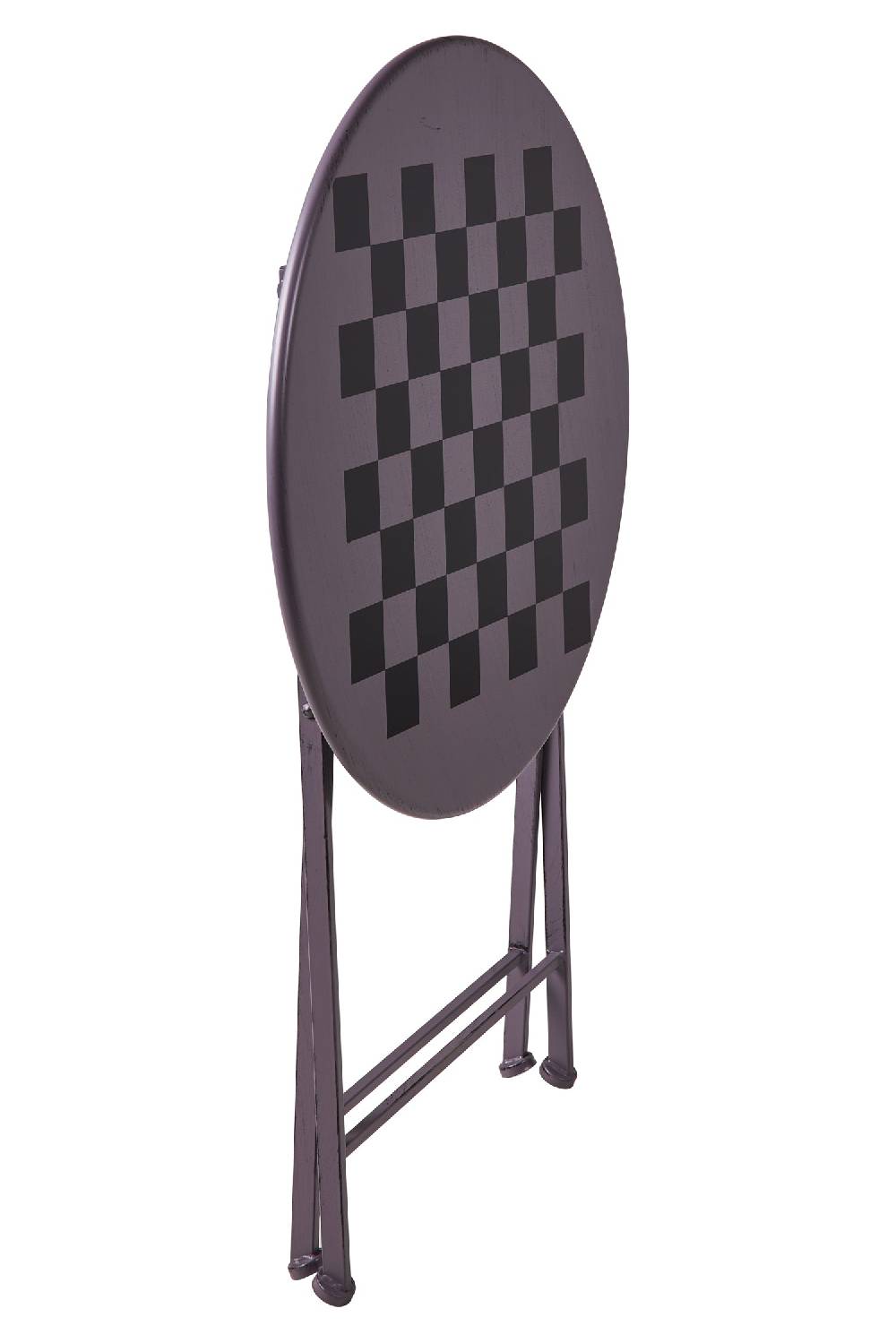 Novità Home Game - Set 1/3 Tavolino Grigio Con Due Sedie Diesgno Scacchiera Offerte giornaliere